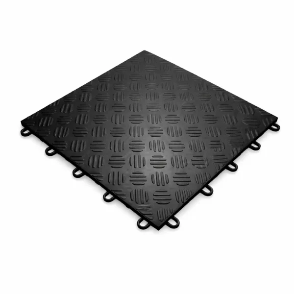 Piso Plastico Modular Sellado Color Negro Limpia Facil 33Cm X 33Cm X1.6Cm | IMBRA Piso